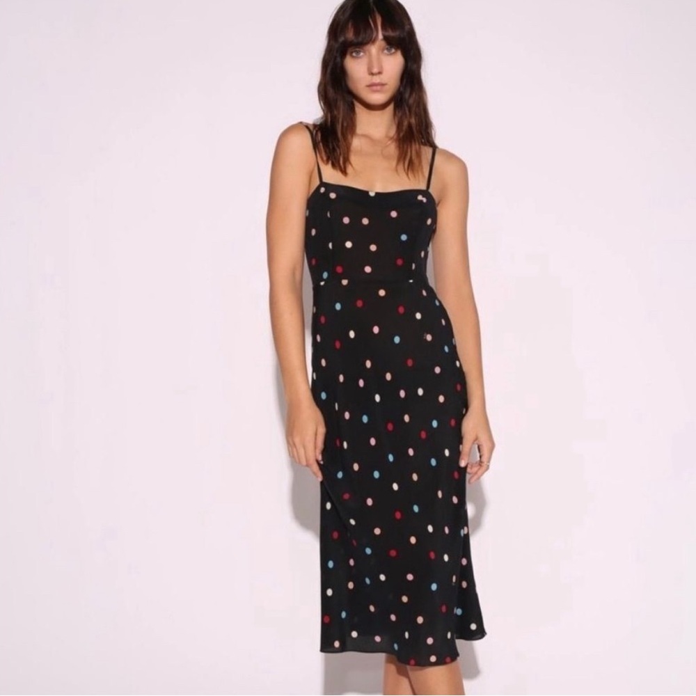 Realisation Par 100% Silk Multi Dot Dress